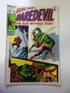 Daredevil #49 (1969) VG+ Condition centerfold detached at one staple