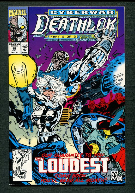 Deathlok #18 ( 9.4 NM+ ) 1st Series / Walter McDaniel Cover & Art / 1992