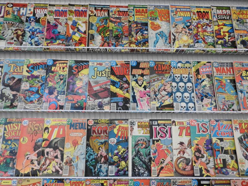 Huge Lot 160+ Silver/Bronze Comics W/ Iron man, Disney, Superman, Ghosts, War+