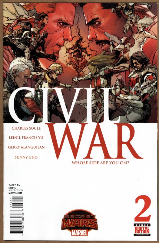 Civil War #2 (2015) - Key Issue - Leinil Francis Yu Cover