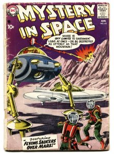 Mystery in Space #45 Grey Tone cover 1958- Flying Saucers over Mars