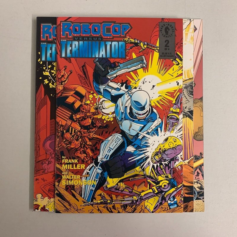 RoboCop Versus Terminator #1-4 Set (Dark Horse 1992) 1 2 3 4 Frank Miller (8.5+) 