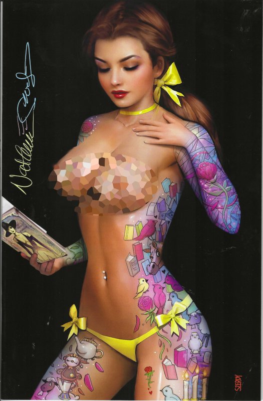 ZIRTY GIRLZ #3 BELLE Cosplay Risque signed by Nathan Szerdy with COA