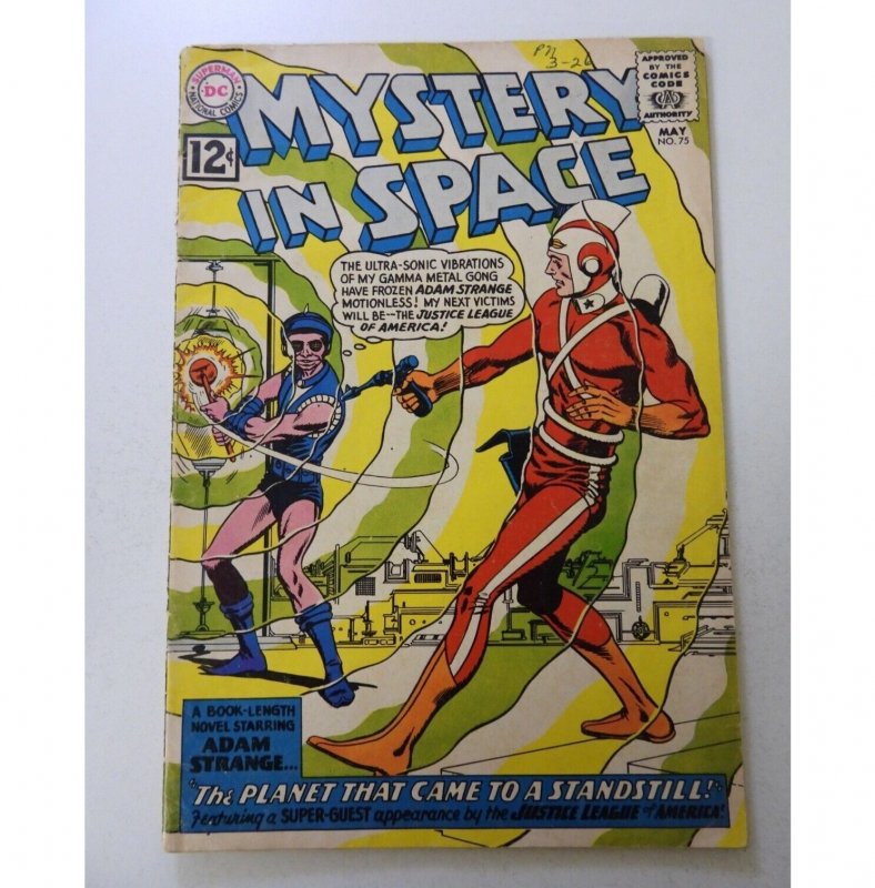 MYSTERY IN SPACE #75 FN- (DC 1962) 1st meeting ADAM STRANGE + JLA! 2nd Kanjar Ro