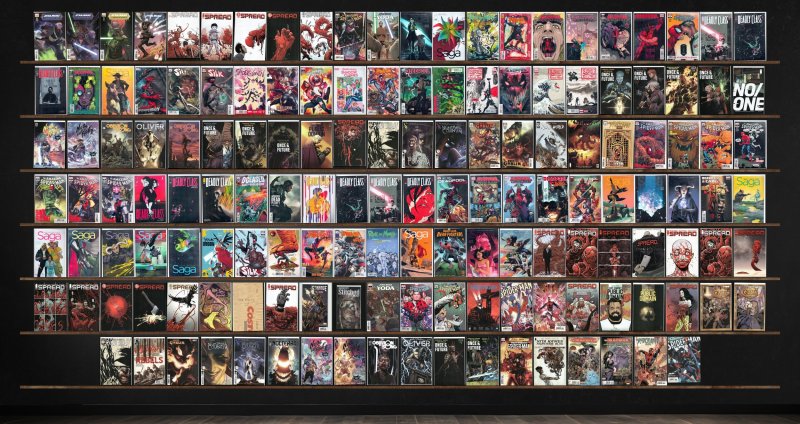 Huge Lot 150+ Comics with Spread, Saga, The Amazing Spider-Man & More!