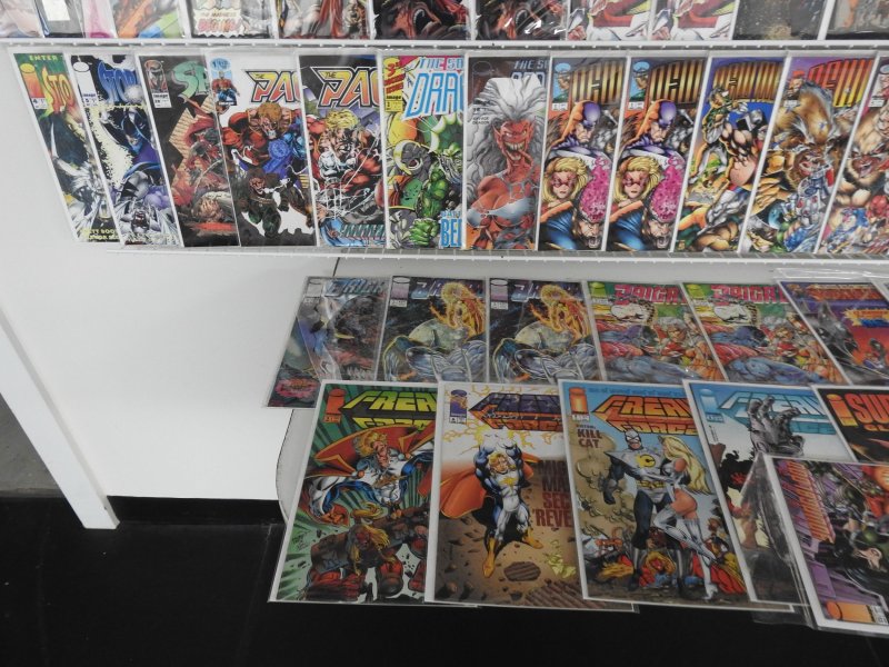 Huge Lot 140+ Comics W/ New Warriors, Savage Dragon, +More! Avg VF Condition!