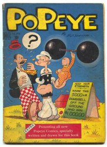 Popeye #1 1948-Dell-Bud Sagendorf art- Dell VG