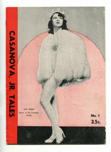 CASANOVA, JR. TALES #1-1940'-ANN CORIO-CHEESECAKE-PULP-SOUTHERN STATES-vg 