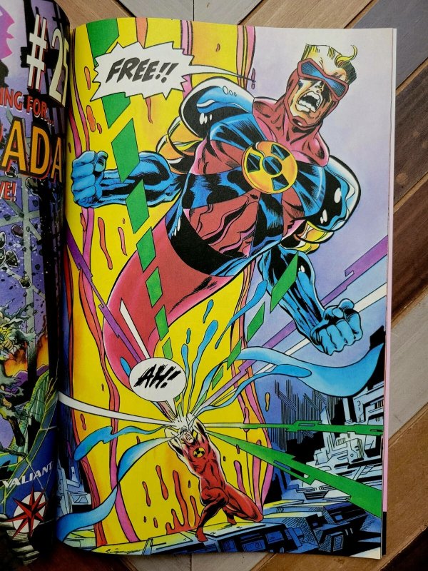 SOLAR: MAN of the ATOM #23 (Valiant 1993) NM- Split Decision ft GEOMANCER