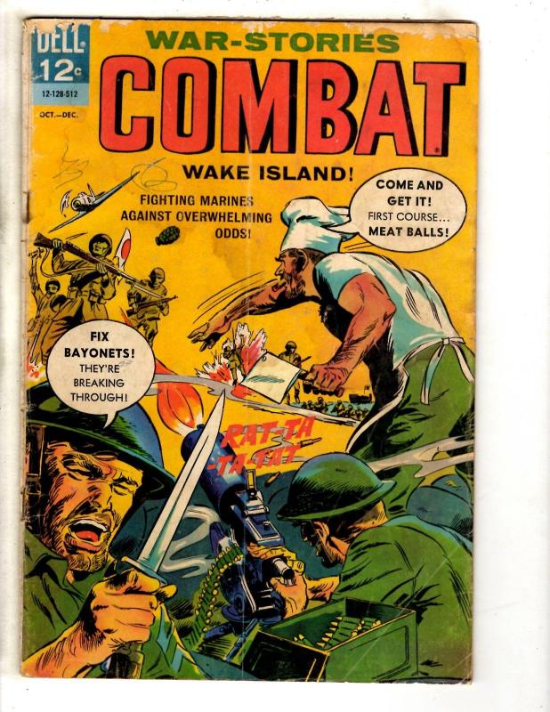 Combat # 18 VG 1965 Dell Silver Age Comic Book Army Navy Marines War Air For FH2