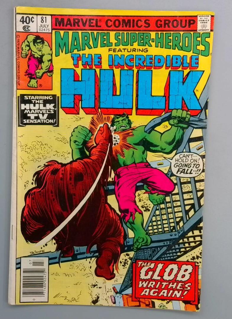MARVEL SUPER-HEROES #81 Reprints Incredible Hulk 129 Marvel 1980 SN1
