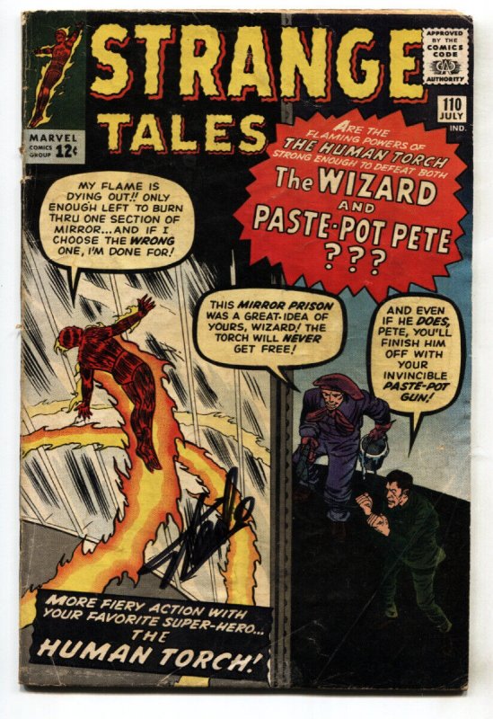 Strange Tales #110 1st DOCTOR STRANGE-Signed by STAN LEE-restored