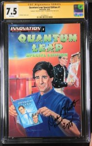 Quantum Leap Special Edition (1992) #1 CGC 7.5) signed & Creator & Ziggy Pratt