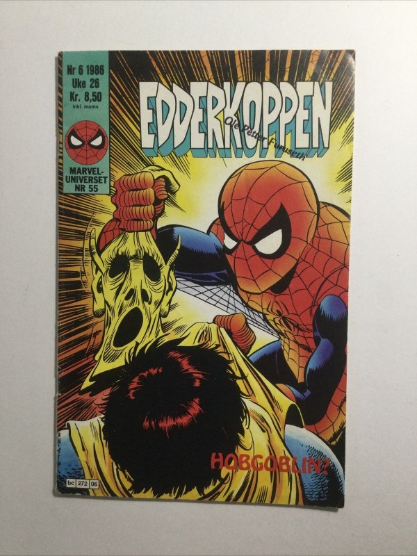 Edderkoppen Spider-Man Nr 6 Danish Fine Fn 6.0 Marvel