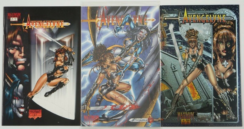 Avengelyne #1-3 VF/NM complete series - maximum press bad girl lot - 1st set