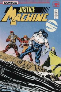 Justice Machine #5 Comico Comics 05/87 (FN 6.0/Stock Photo)
