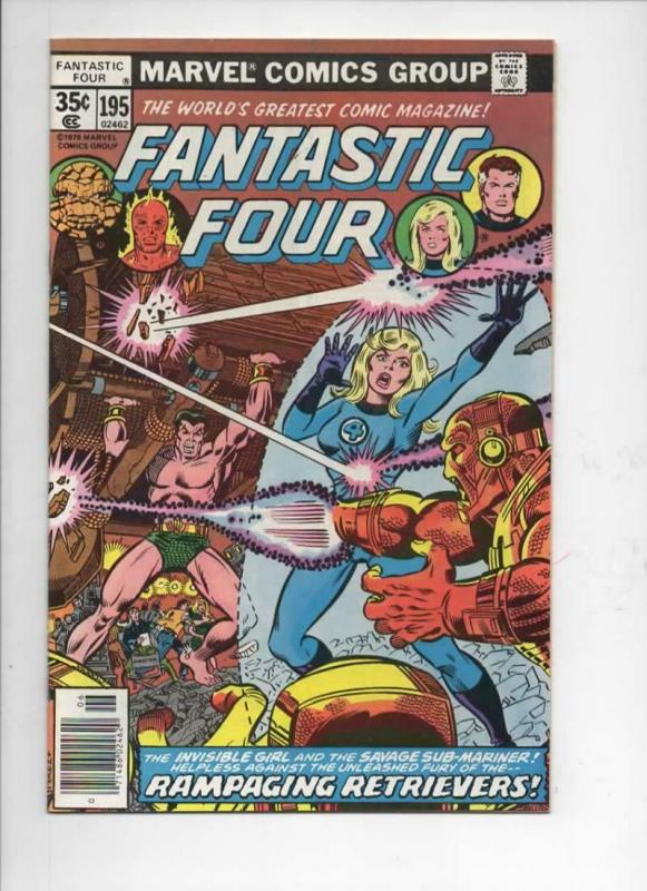 FANTASTIC FOUR #195, VF/NM, Sub-Mariner, 1961 1978, Marvel, more FF in store