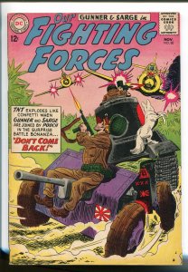 OUR FIGHTING FORCES #80-1963-DC-WWII-POOCH-GUNNER & SARGE-ZERO'S-vf minus