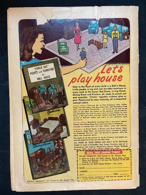 TIM HOLT #32 CANADIAN EDITION DETACHED COVER G/VG