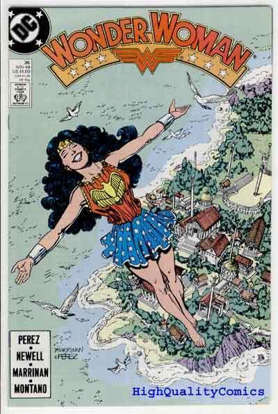 WONDER WOMAN #36, VF, Perez, Good Girl, Amazon,1987, more WW in store