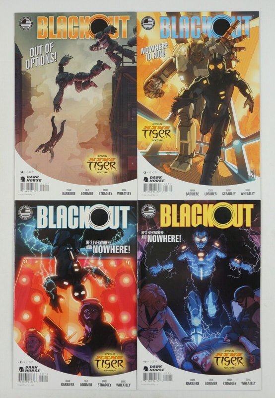 Blackout #1-4 VF/NM complete series King Tiger - Project Black Sky ; Dark Horse