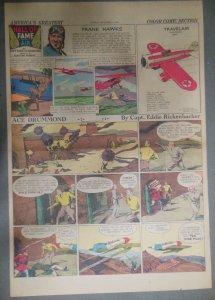 Ace Drummond Sunday by Capt Eddie Rickenbacker from 9/8/1935 Large Full Page !