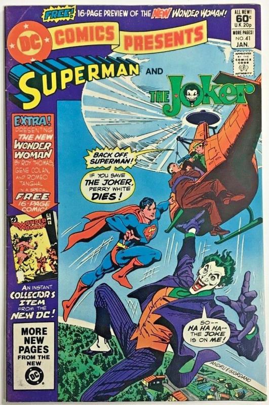 DC COMICS PRESENTS#41 FN/VF 1982 THE JOKER DC BRONZE AGE COMICS