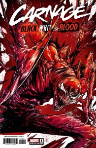 (2021) CARNAGE BLACK WHITE AND BLOOD #1 1:50 Marco Checchetto Variant Cover