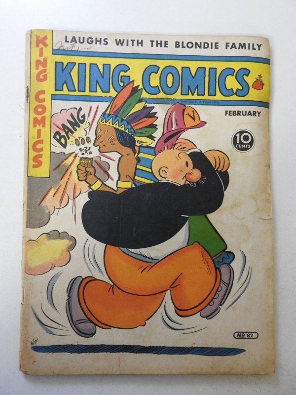King Comics #82 (1943) GD Condition moisture stain, centerfold detached