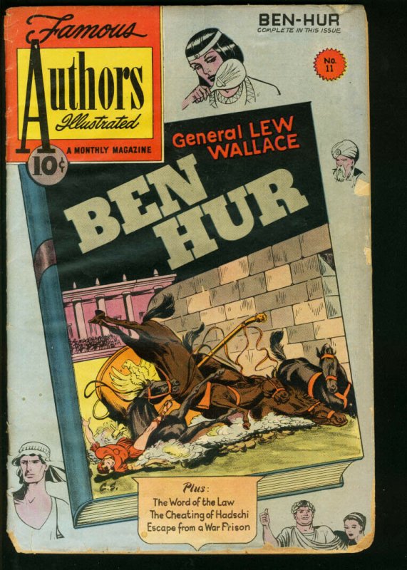 FAMOUS AUTHORS ILLUSTRATED #11-BEN HUR-LEW WALLACE FR/G