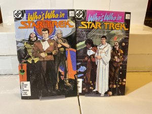 Who's Who in Star Trek Complete Set 1-2 1987