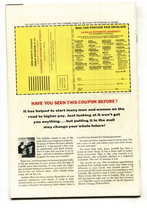 Frankenstein #7 1973- Marvel Horror- comic book VF