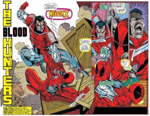 X-FORCE #02 (1991) ROB LIEFELD | DIRECT EDITION | 1ST WEAPON X | 2ND DEADPOOL