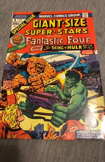 Giant-Size Super-Stars (1974) hulk vs thing mid grade better