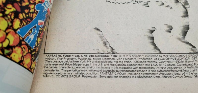 Fantastic Four #248 (1982)  1st appearance Kristoff