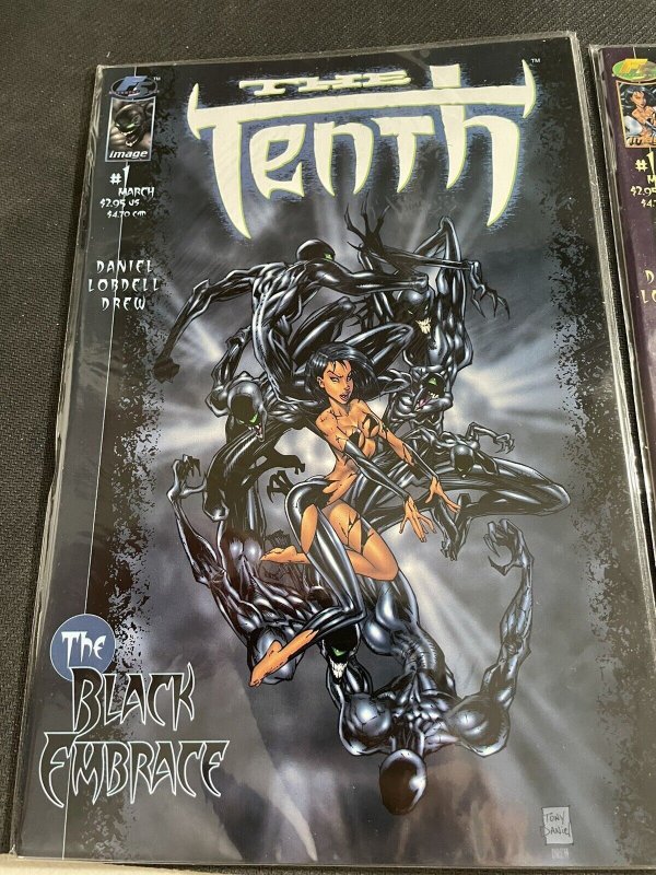 1999 The Tenth #1 + #1 variant cover The Black Embrace Image