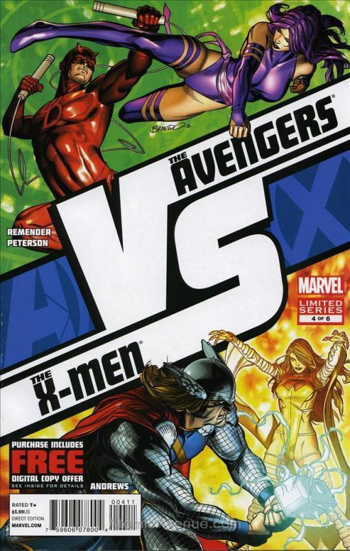 AvX: Vs #4 VF/NM Marvel - save on shipping - details inside