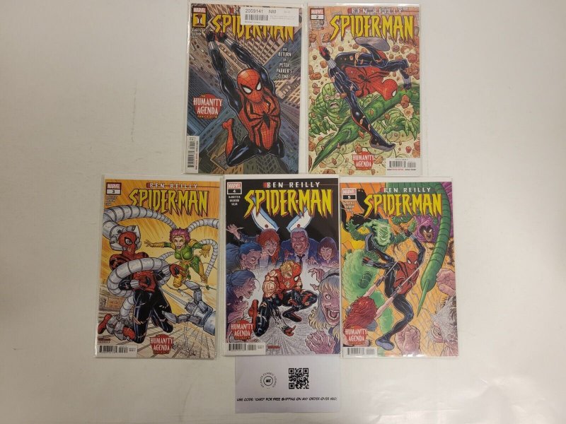 5 Ben Riley Spider-Man Marvel Comic Books #1 2 3 4 5 43 TJ43