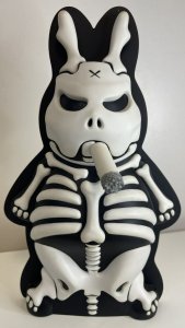 Kozik X Kidrobot 10 inch Skeleton Labbit Signed By Frank Kozik WH