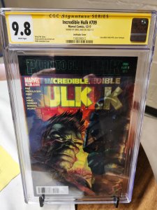 Incredible Hulk #709 CGC 9.8 2017 Signed Edition by Greg Land