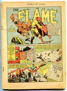 Wonderworld Comics #5 1939- Lou Fine-the FLAME-Will Eisner COVERLESS