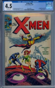 X-MEN #49 CGC 4.5 1ST POLARIS MESMERO DEMI-MEN ORIGIN BEAST JIM STERANKO