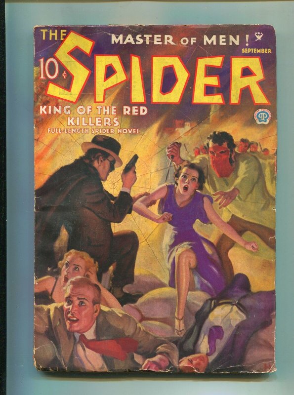 The Spider Pulp September 1935- King of the Red Killers VG+