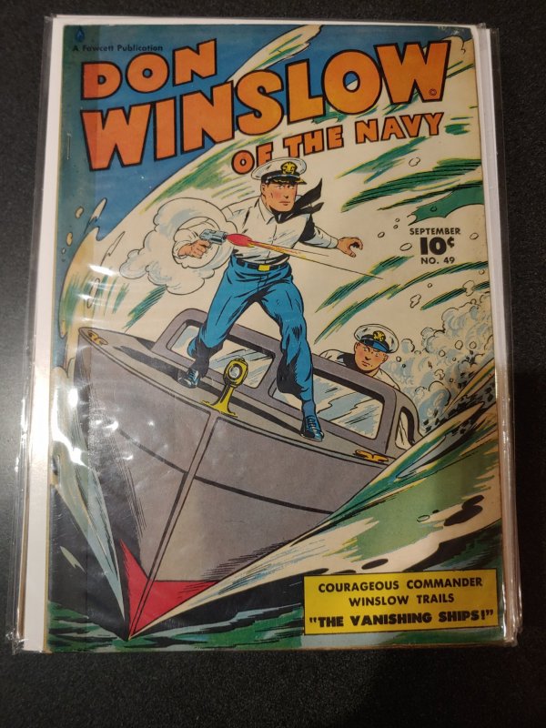 ​DON WINSLOW OF THE NAVY #49 BOXING STORY CAPT TOOTSIE VF-