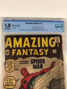 Amazing Fantasy 15 CBCS 1.8 Off-white Pages Like Cgc