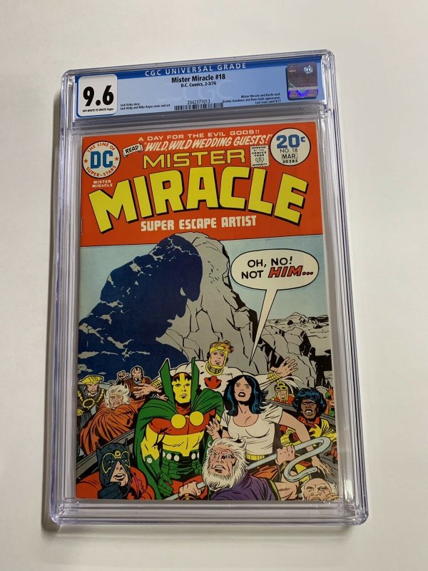 Mister Miracle 18 Cgc 9.6 Ow/w Pages Jack Kirby 2042371013