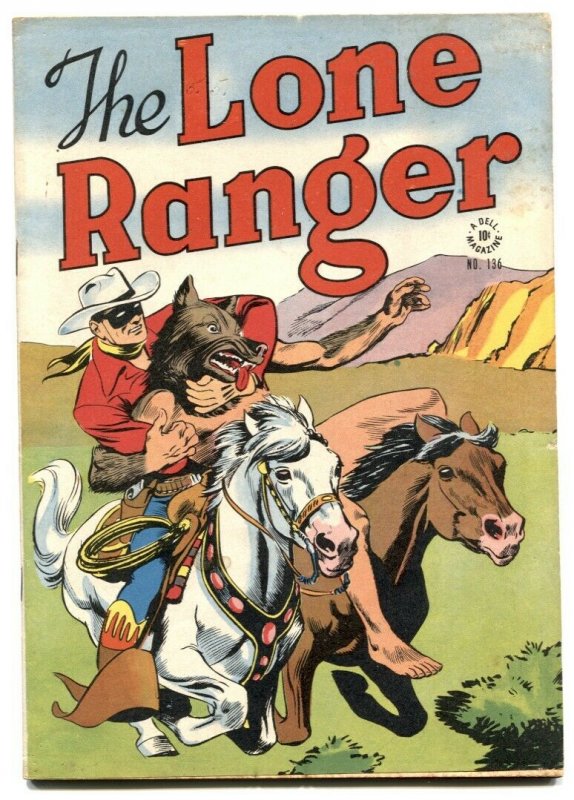 Lone Ranger-Four Color Comics #136-1946-Dell Western FN