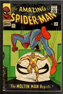 AMAZING SPIDERMAN 35 VG 4.0 2nd APP. MOLTEN MAN-STRUCTURALLY NICER!