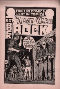 Our Army At War #248 Cover Color Proof & Separations - With Joe Kubert Notes