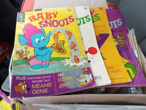 Baby Snoots 7 9 11 17 Bronze Age Gold Key Cartoon Comics Lot Uptite Mouse